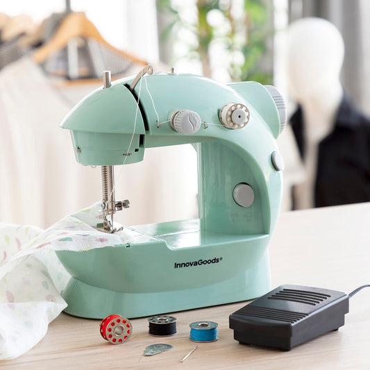 Innovagoods Mini Portable Sewing Machine With Led, Thread Cutter And Accessories Sewny Innovagoods