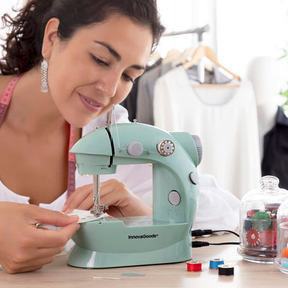 Innovagoods Mini Portable Sewing Machine With Led, Thread Cutter And Accessories Sewny Innovagoods