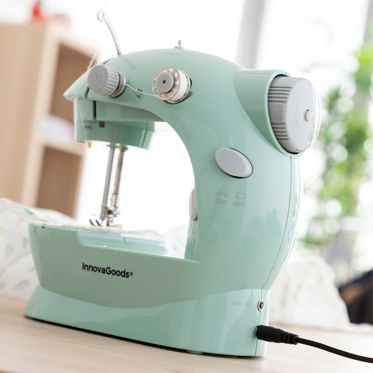 Innovagoods Mini Portable Sewing Machine With Led, Thread Cutter And Accessories Sewny Innovagoods