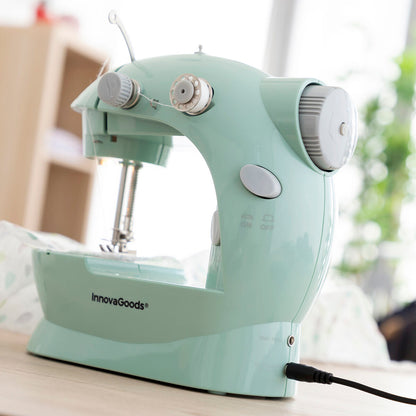 Innovagoods Mini Portable Sewing Machine With Led, Thread Cutter And Accessories Sewny Innovagoods