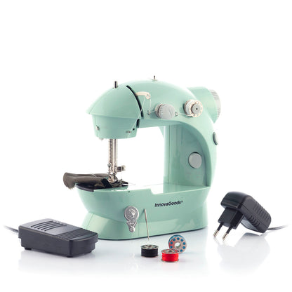 Innovagoods Mini Portable Sewing Machine With Led, Thread Cutter And Accessories Sewny Innovagoods