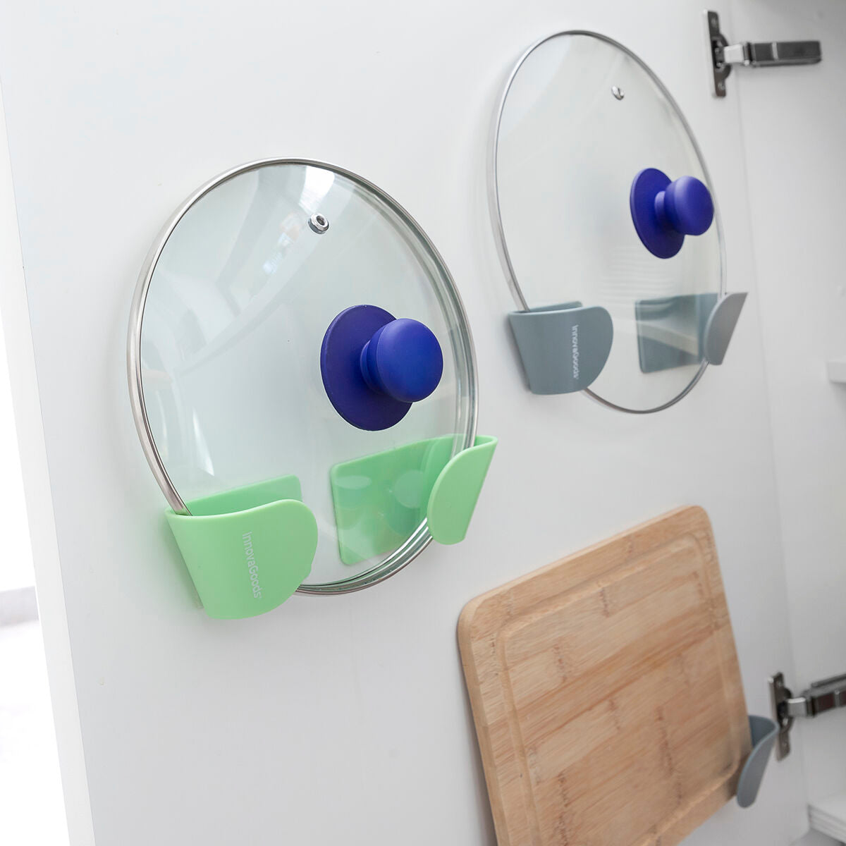 Innovagoods Set Of 3 Adhesive Holders For Saucepan Lids Smarack Innovagoods