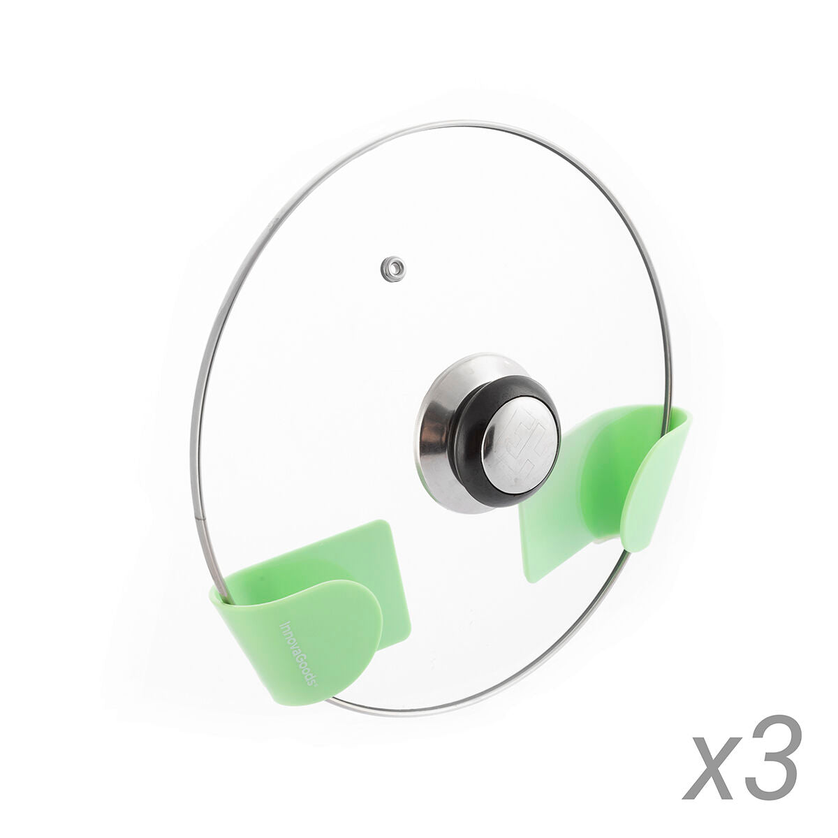 Innovagoods Set Of 3 Adhesive Holders For Saucepan Lids Smarack Innovagoods