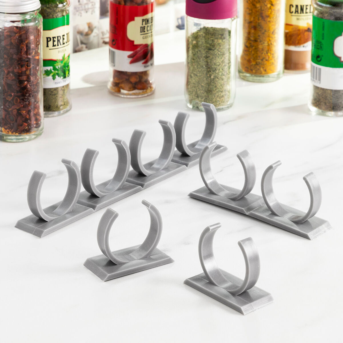 Innovagoods Adhesive And Divisible Spice Organiser Jarlock X20 Innovagoods