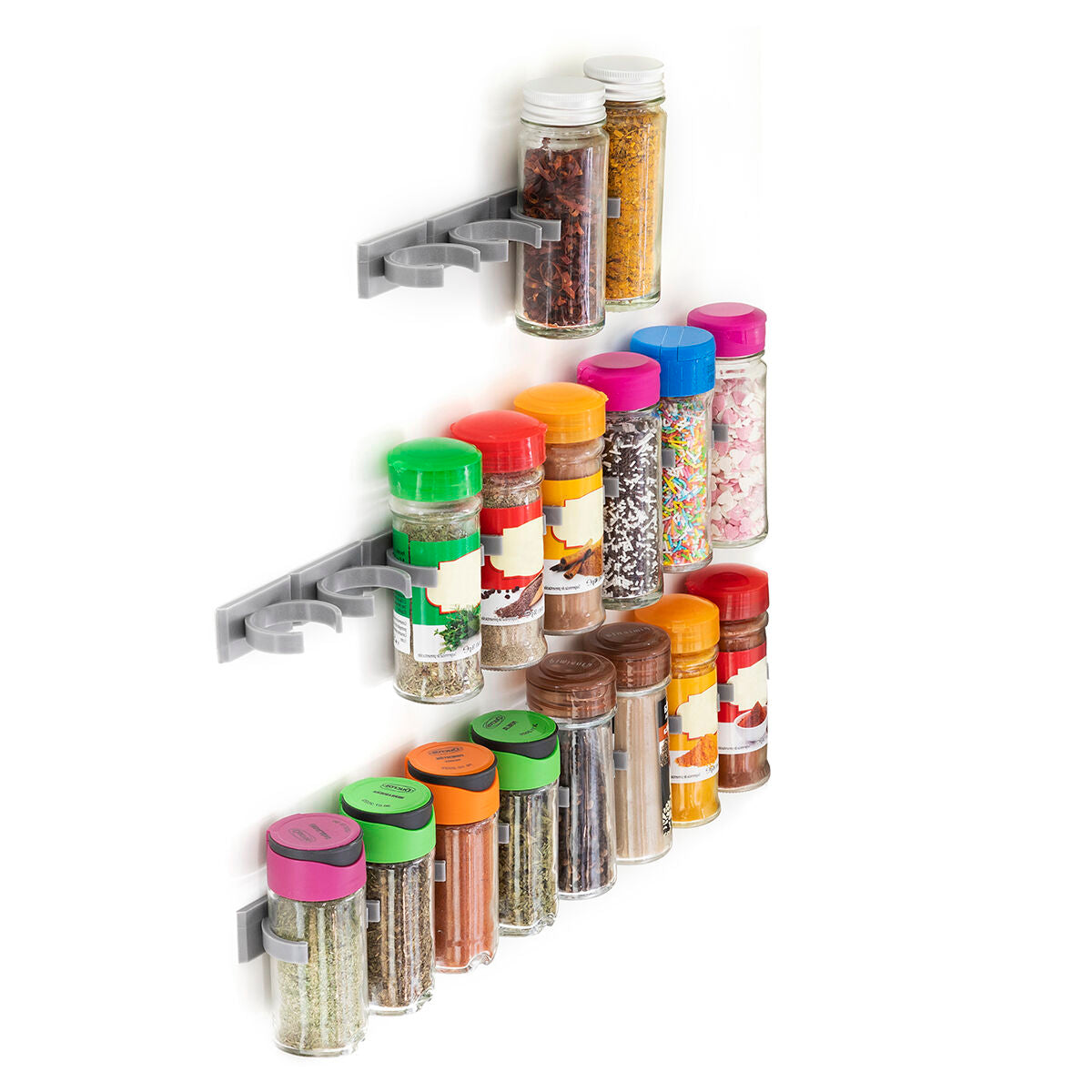 Innovagoods Adhesive And Divisible Spice Organiser Jarlock X20 Innovagoods