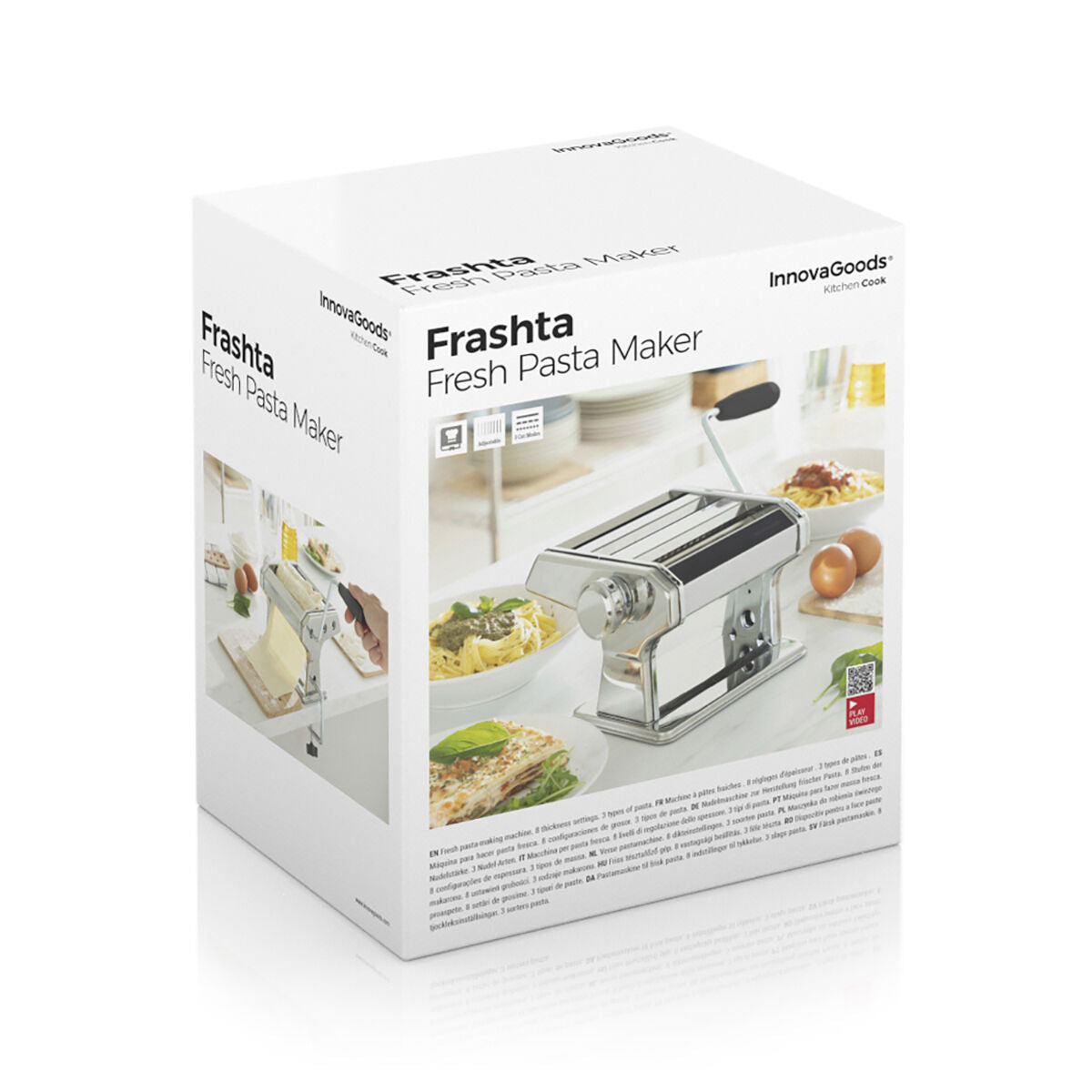 Innovagoods Machine For Making Fresh Pasta With Recipes Frashta Innovagoods