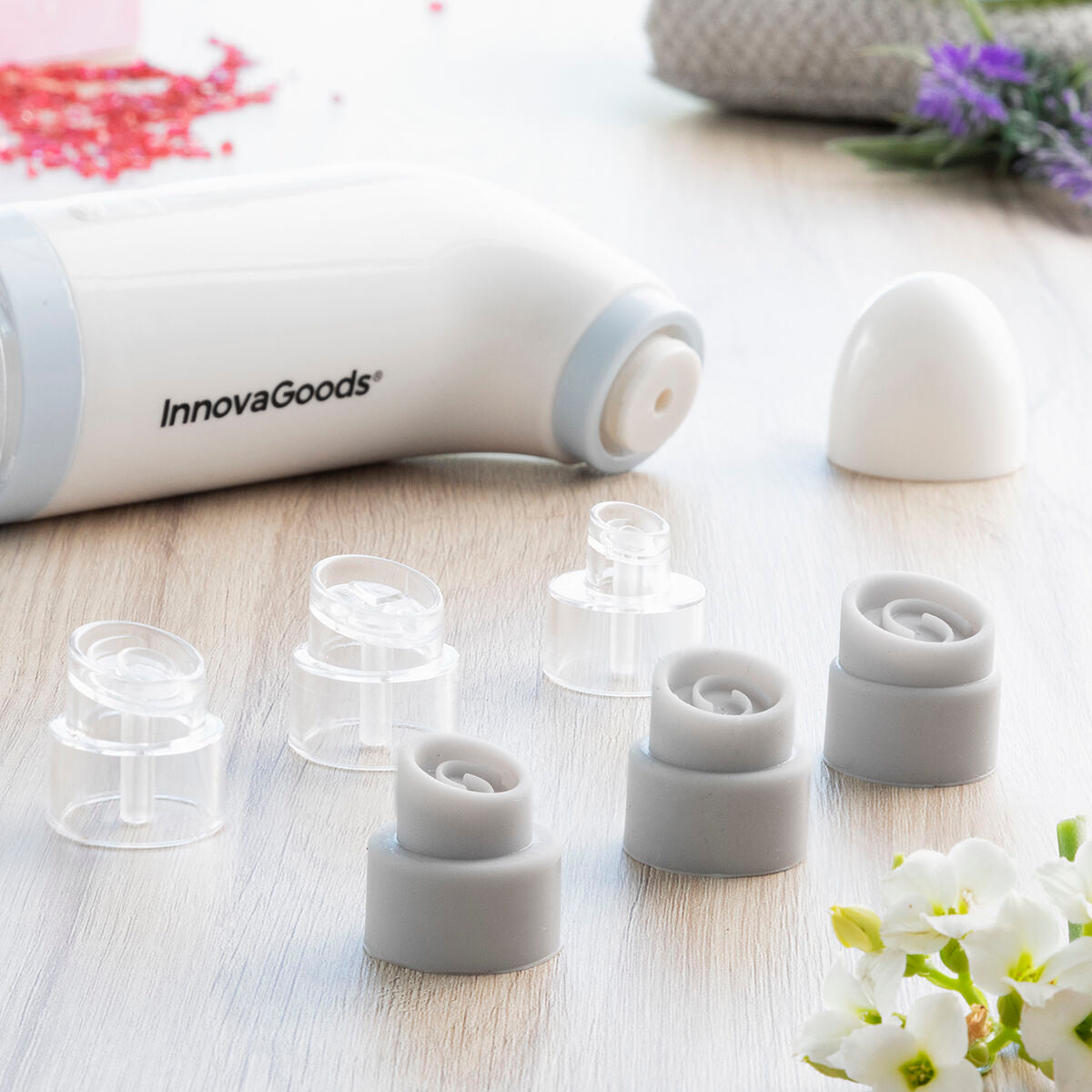 Innovagoods Rechargeable Facial Impurity Hydro-Cleanser Hyser Innovagoods