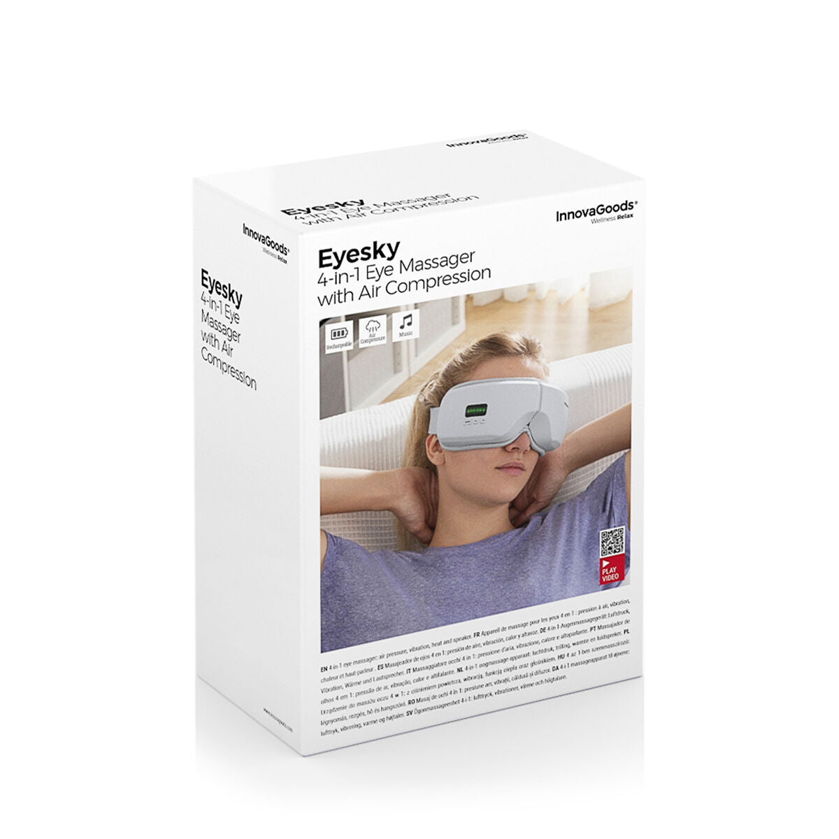 Innovagoods 4-In-1 Eye Massager With Air Compression Eyesky Innovagoods