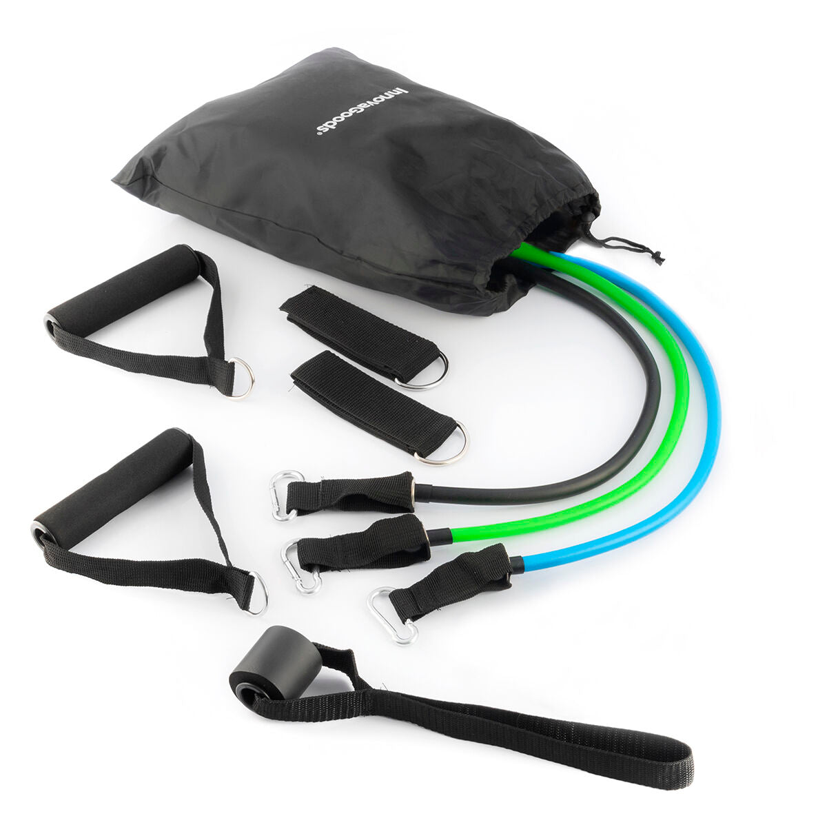 Innovagoods Set Of Resistance Bands With Accessories And Exercise Guide Tribainer Innovagoods 3 Units