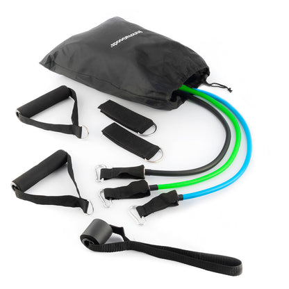 Innovagoods Set Of Resistance Bands With Accessories And Exercise Guide Tribainer Innovagoods 3 Units