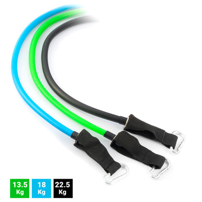 Innovagoods Set Of Resistance Bands With Accessories And Exercise Guide Tribainer Innovagoods 3 Units