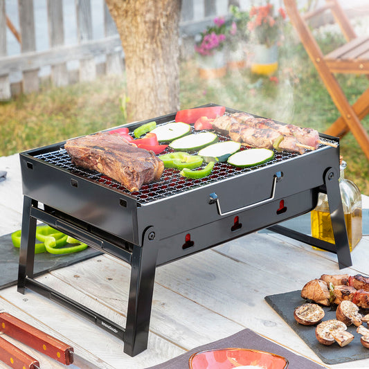 Innovagoods Folding Portable Barbecue For Use With Charcoal Bearbq Innovagoods