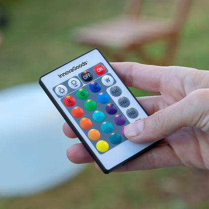 Innovagoods Inflatable Seat With Multicolour Led And Remote Control Pulight Innovagoods