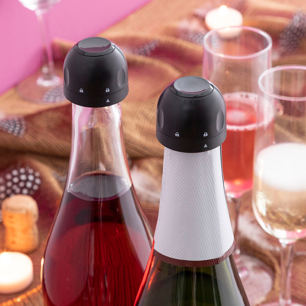 Innovagoods Set Of Champagne Stoppers Fizzave Innovagoods Pack Of 2 Units