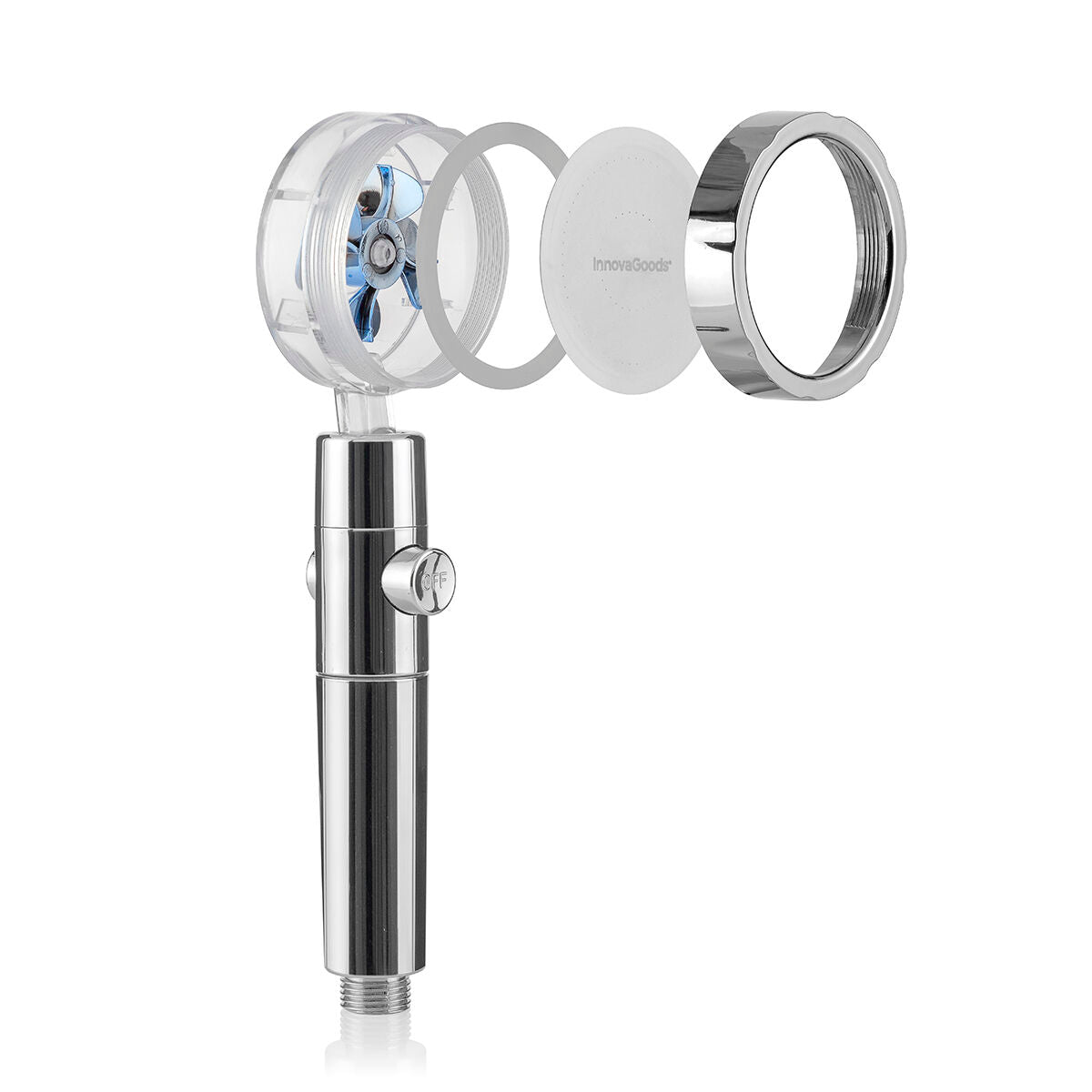 Innovagoods Eco-Shower With Pressure Propeller And Purifying Filter Heliwer Innovagoods