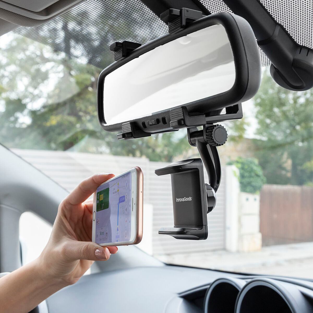 Innovagoods Smartphone Holder For Rearview Mirror Stropp Innovagoods