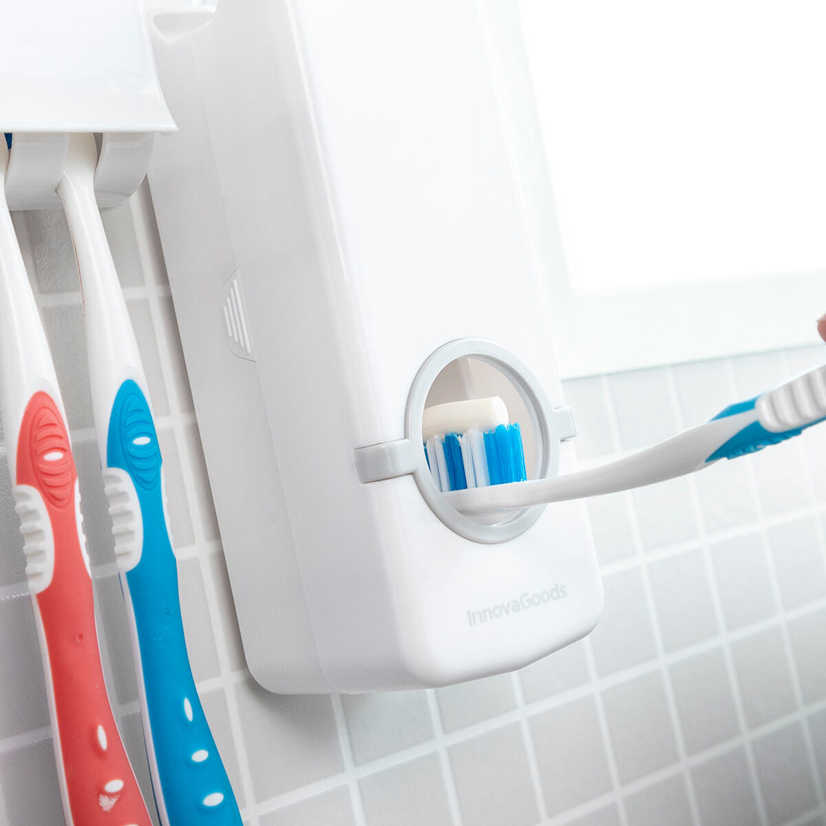 Innovagoods Toothpaste Dispenser And Holder Diseeth Innovagoods