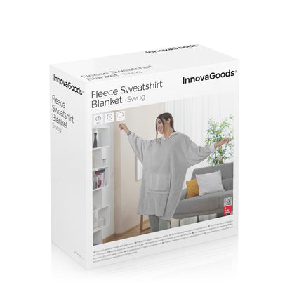 Innovagoods Oversized Sweatshirt Blanket With Fleece Lining Swug Innovagoods