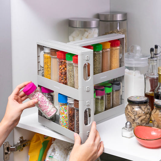 Innovagoods Sliding And Pivoting Spice Organiser Rispick Innovagoods