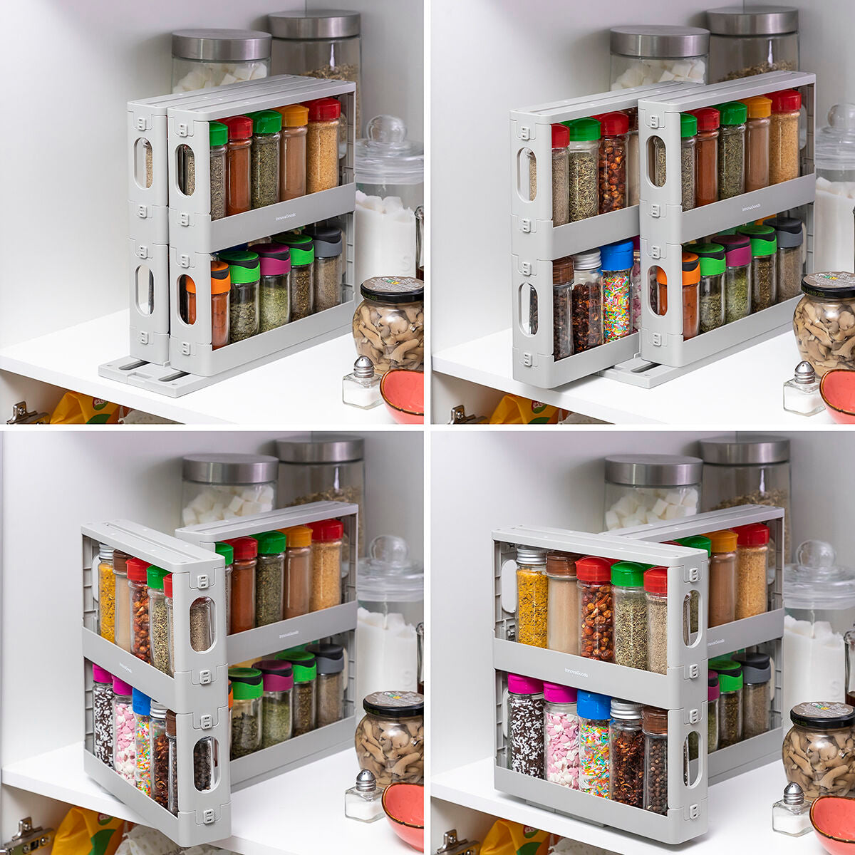 Innovagoods Sliding And Pivoting Spice Organiser Rispick Innovagoods