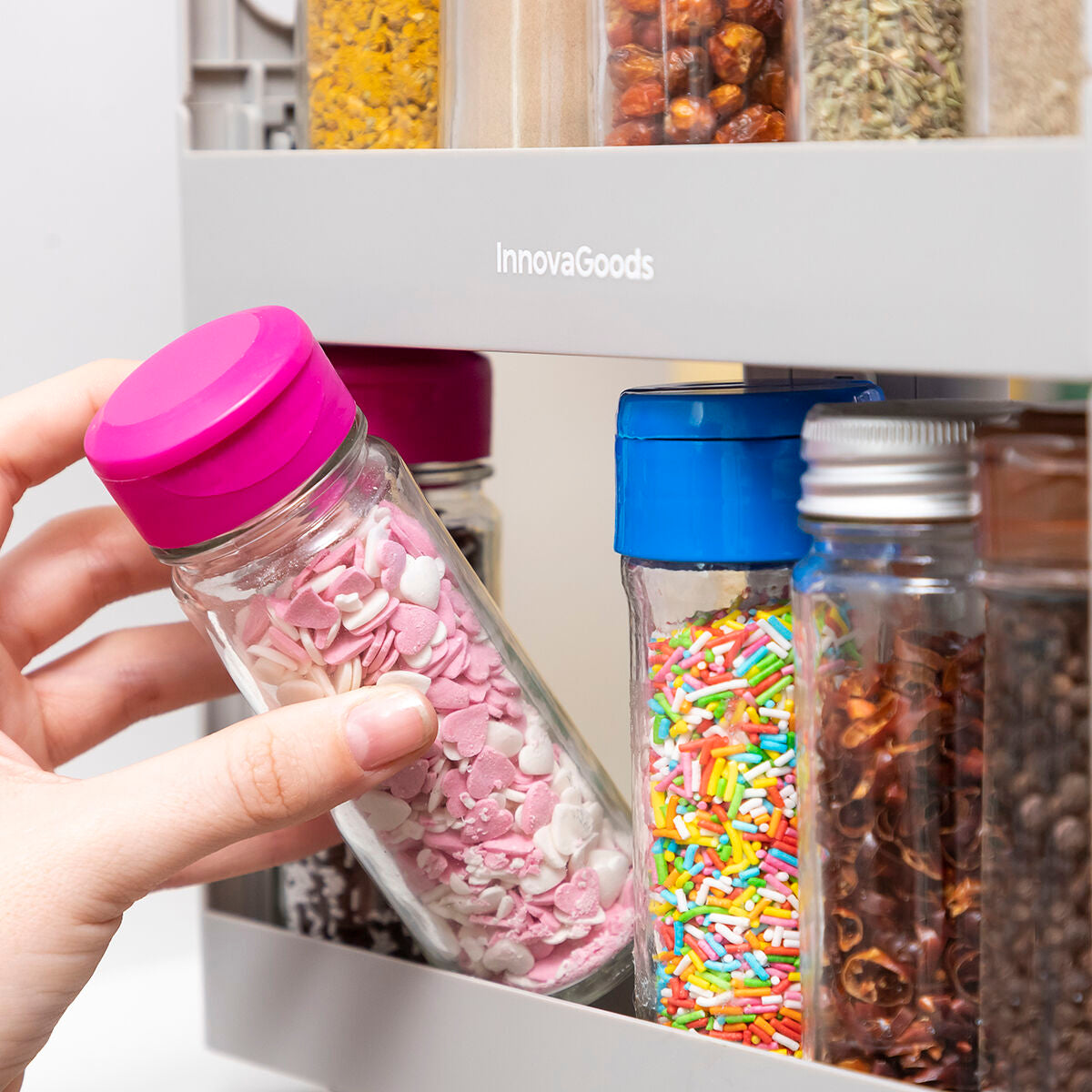 Innovagoods Sliding And Pivoting Spice Organiser Rispick Innovagoods