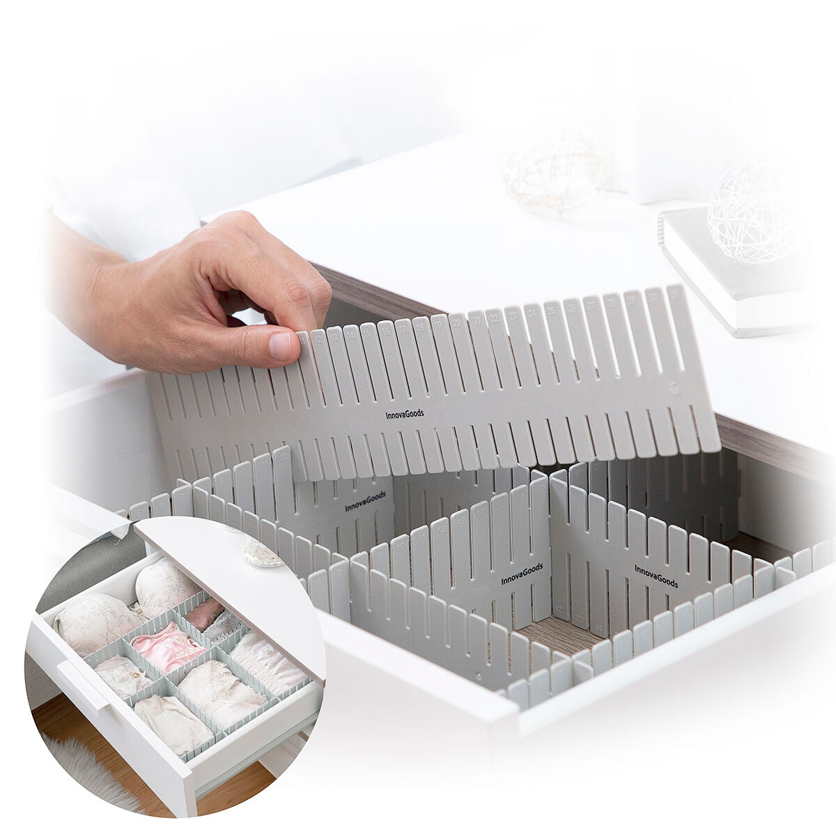 Innovagoods Adjustable Drawer Organiser Condor Innovagoods 16 Units