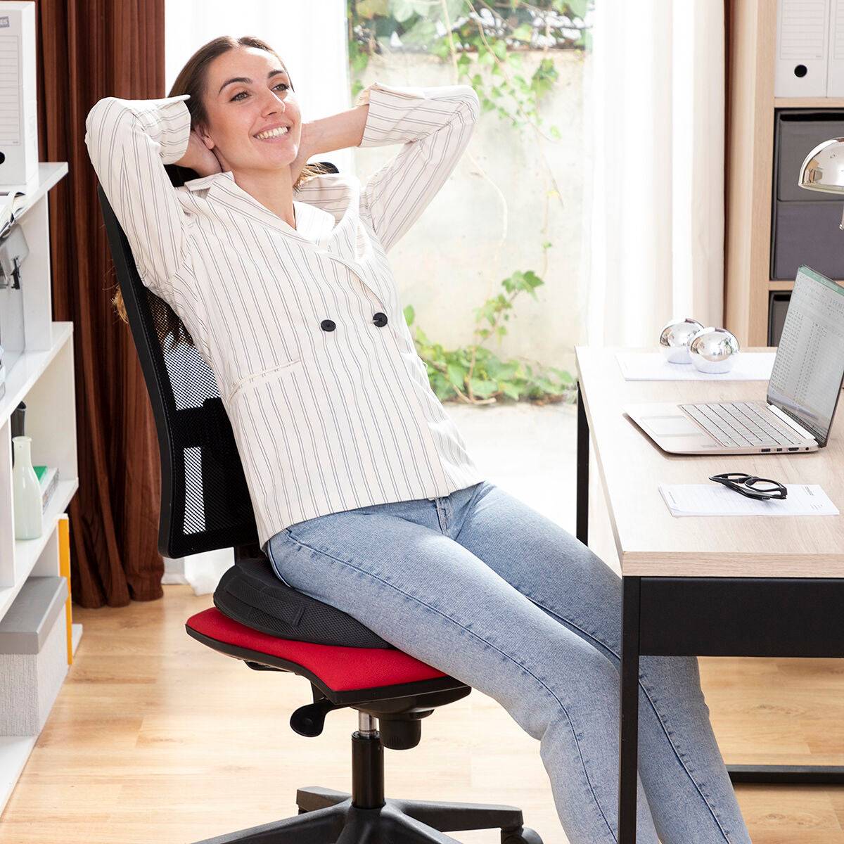 Innovagoods Gel & Bamboo Charcoal Cushion With Removable Cover Charnut Innovagoods