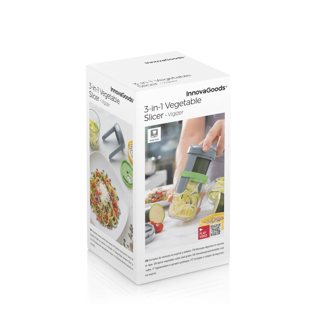Innovagoods Vegetable Spiral Cutter And Grater With Recipes Vigizer Innovagoods