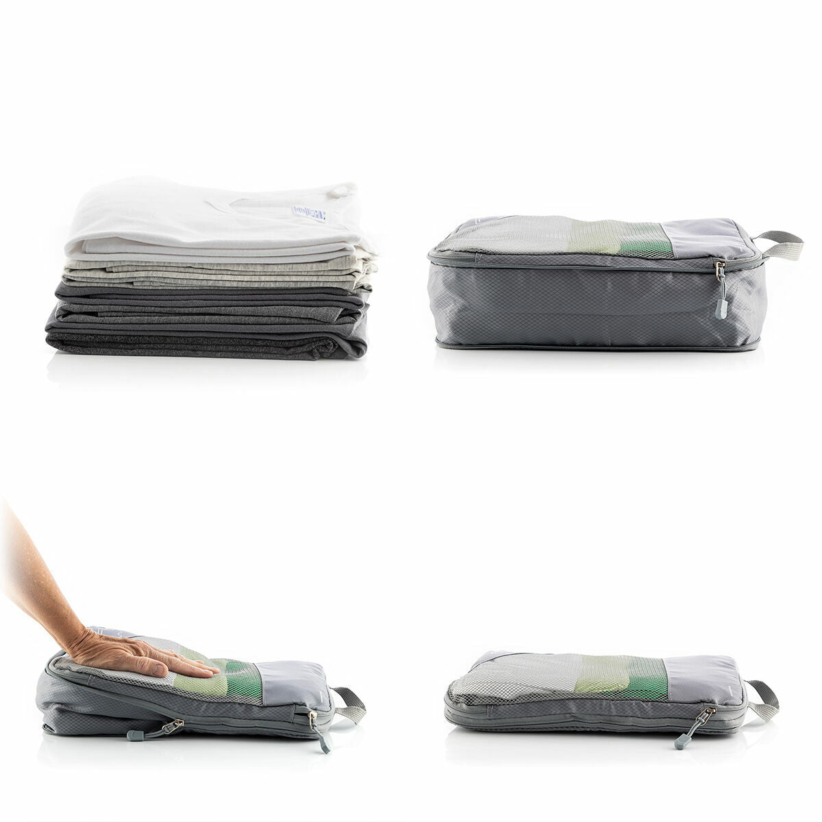 Innovagoods Suitcase Organiser Compression Bags Compakube Innovagoods 4 Pieces