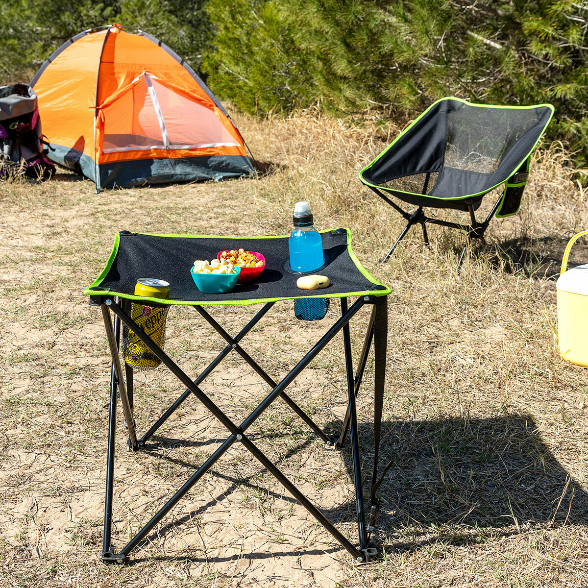 Innovagoods Folding Textile Camping Table With Cover Cafolby Innovagoods