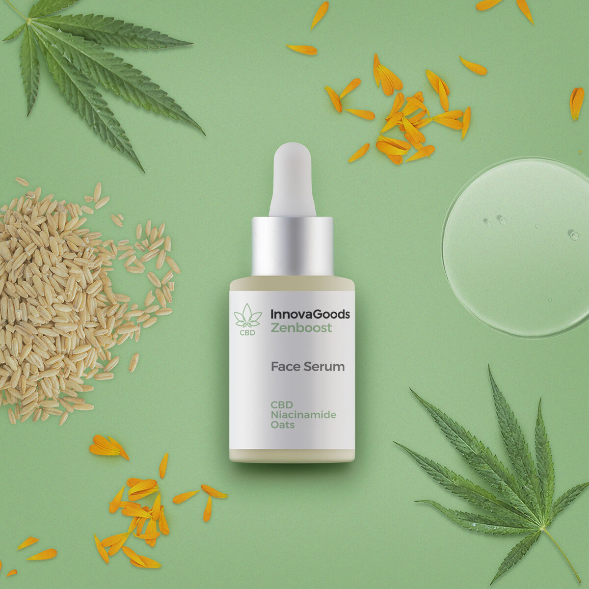 Innovagoods Facial Serum Cbd Zenboost Innovagoods 30 Ml