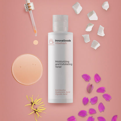 Innovagoods Moisturizing And Exfoliating Facial Toner Kombucha Vibefresh Innovagoods 150 Ml