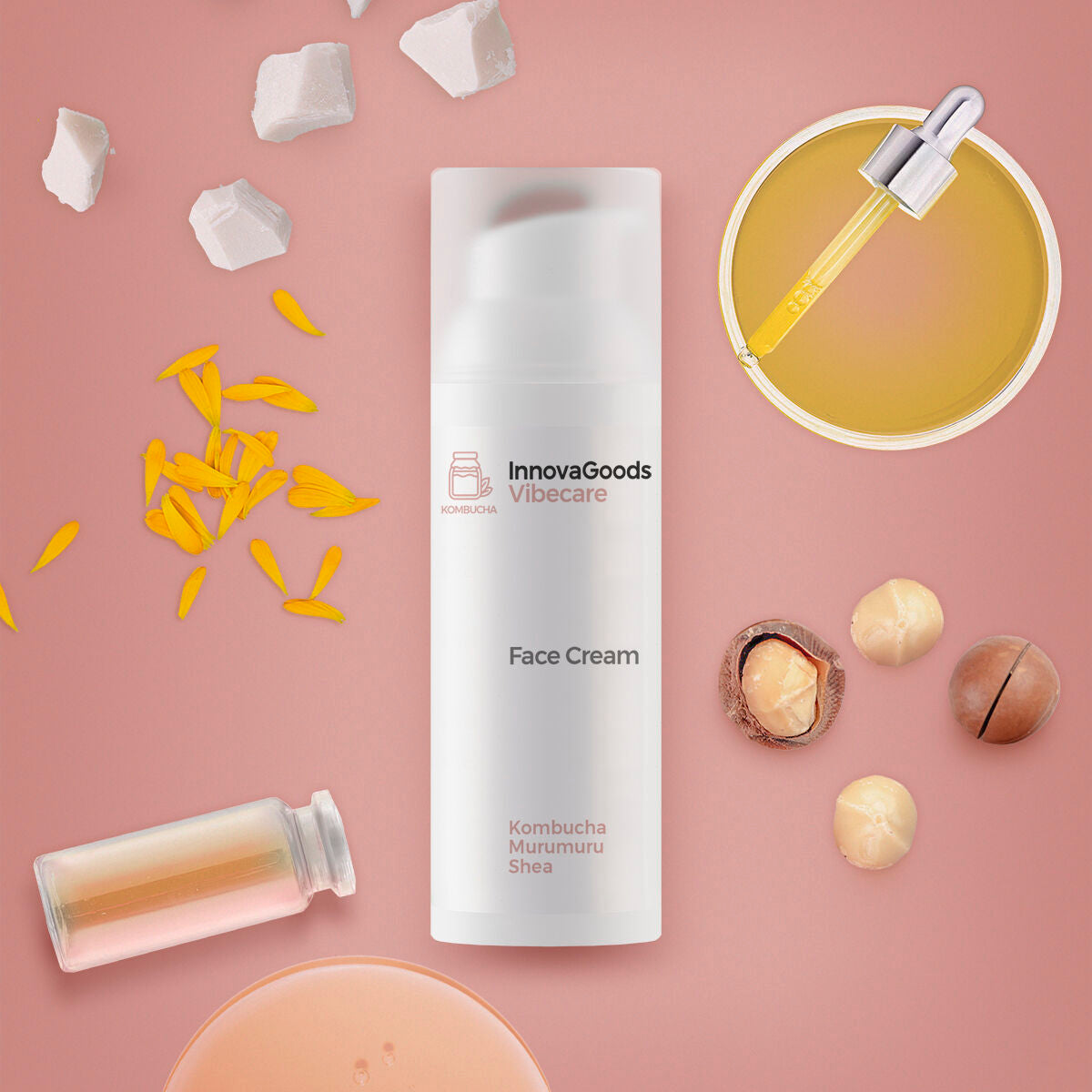 Innovagoods Hydrating Facial Cream Kombucha Vibecare Innovagoods 50 Ml