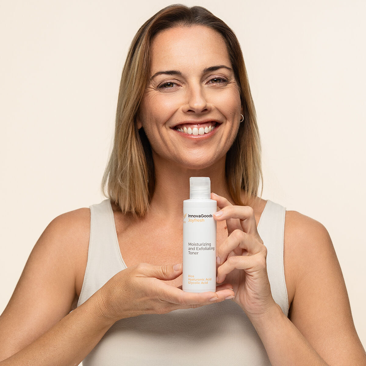 Innovagoods Moisturizing And Exfoliating Facial Toner Rice Joyfresh Innovagoods 150 Ml