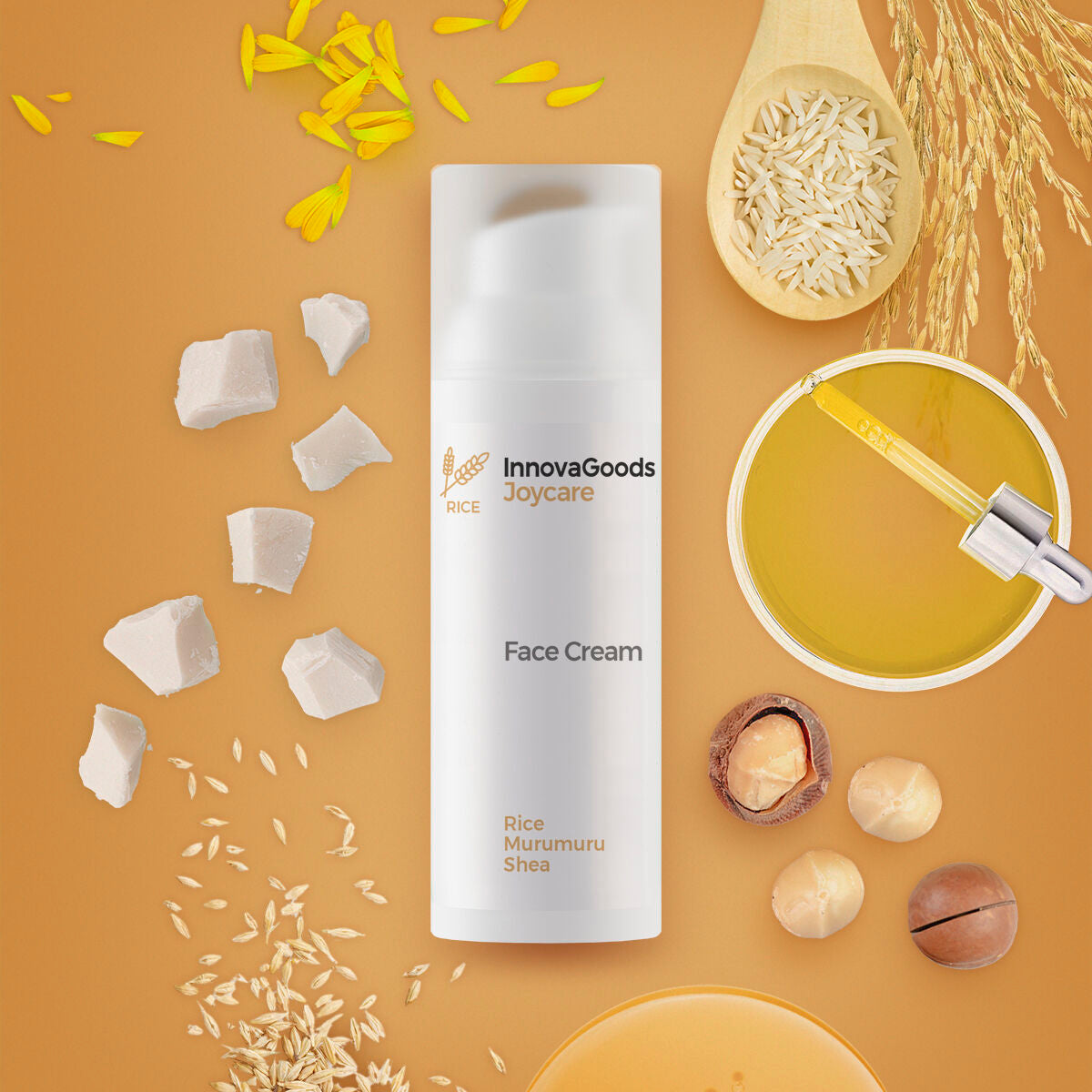 Innovagoods Hydrating Facial Cream Rice Joycare Innovagoods 50 Ml