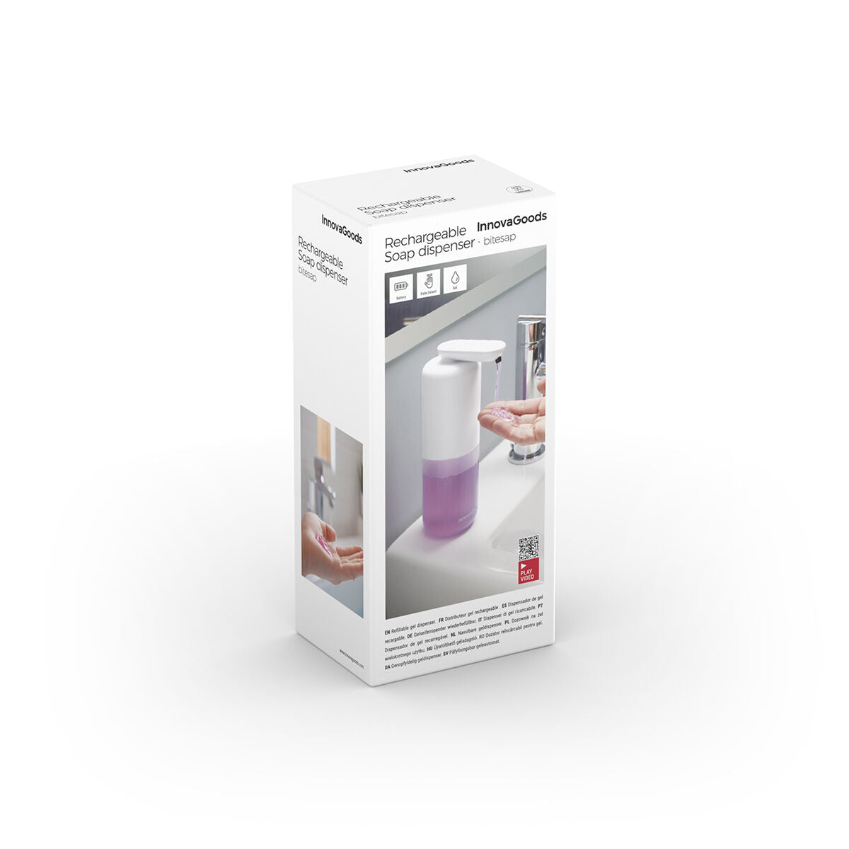 Innovagoods Rechargeable Automatic Liquid Soap Dispenser Bitesap Innovagoods