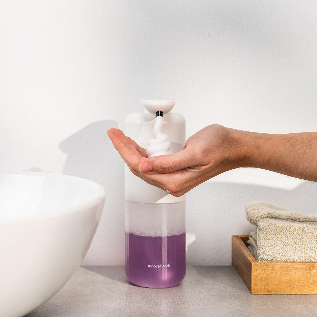 Innovagoods Rechargeable Automatic Foaming Soap Dispenser Bitefom Innovagoods