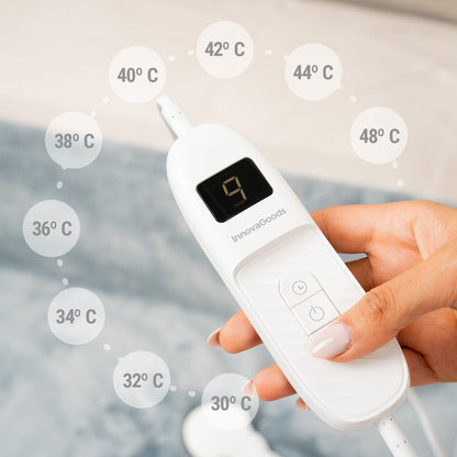 Innovagoods Electric Blanket Heklet Innovagoods White Grey 130 X 180 Cm 160 W