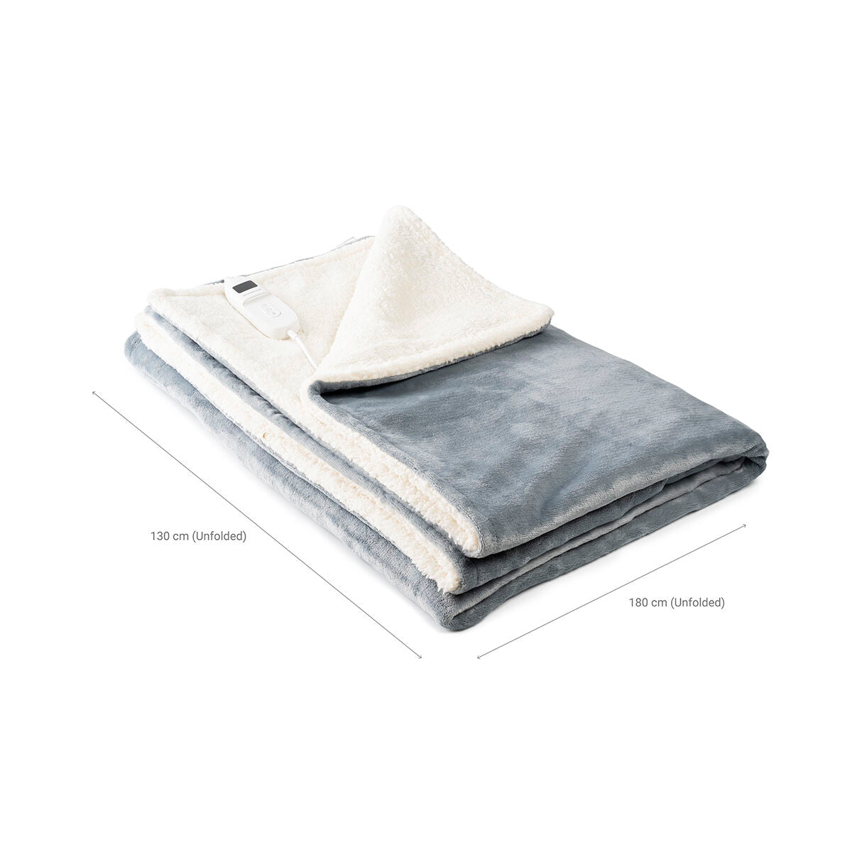 Innovagoods Electric Blanket Heklet Innovagoods White Grey 130 X 180 Cm 160 W