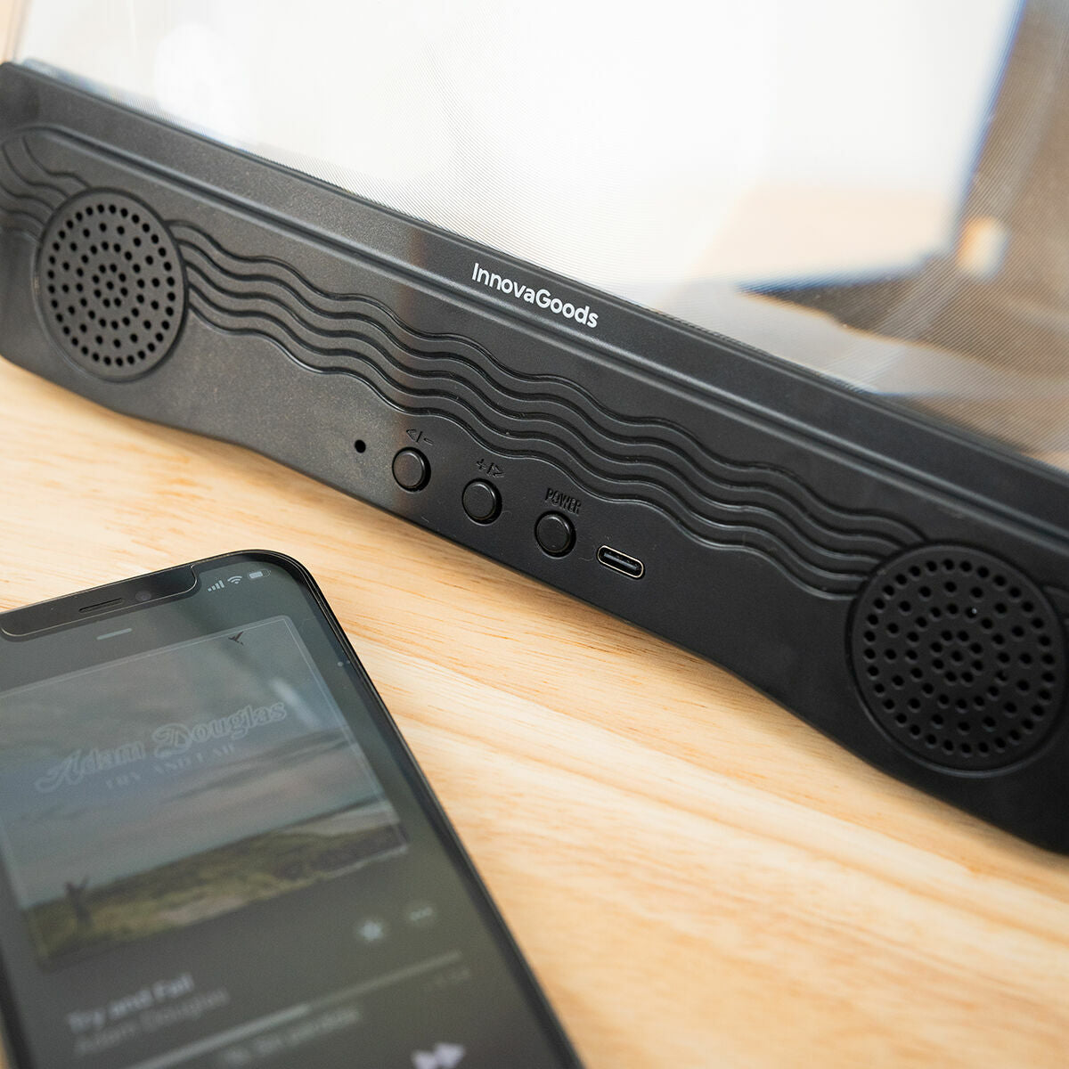 Innovagoods Rechargeable Screen Magnifier With Speaker For Mobile Phones Screenier Innovagoods