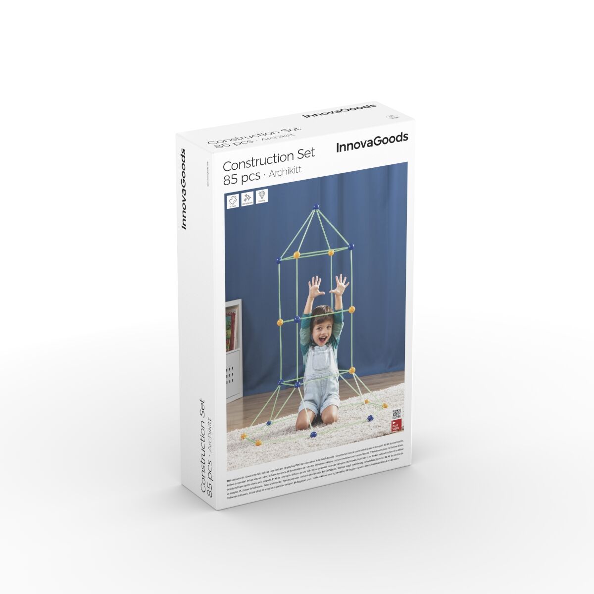 Innovagoods Children’s Fort Building Kit Archikitt Innovagoods 85 Pieces