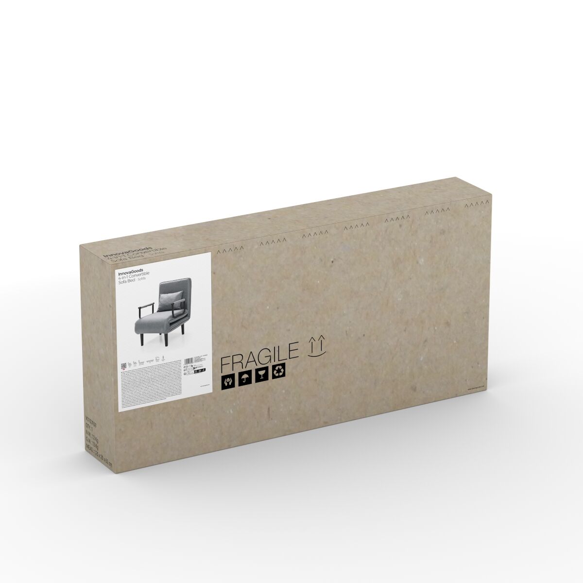 Innovagoods 4-In-1 Convertible Single Sofa Bed Softfa Innovagoods