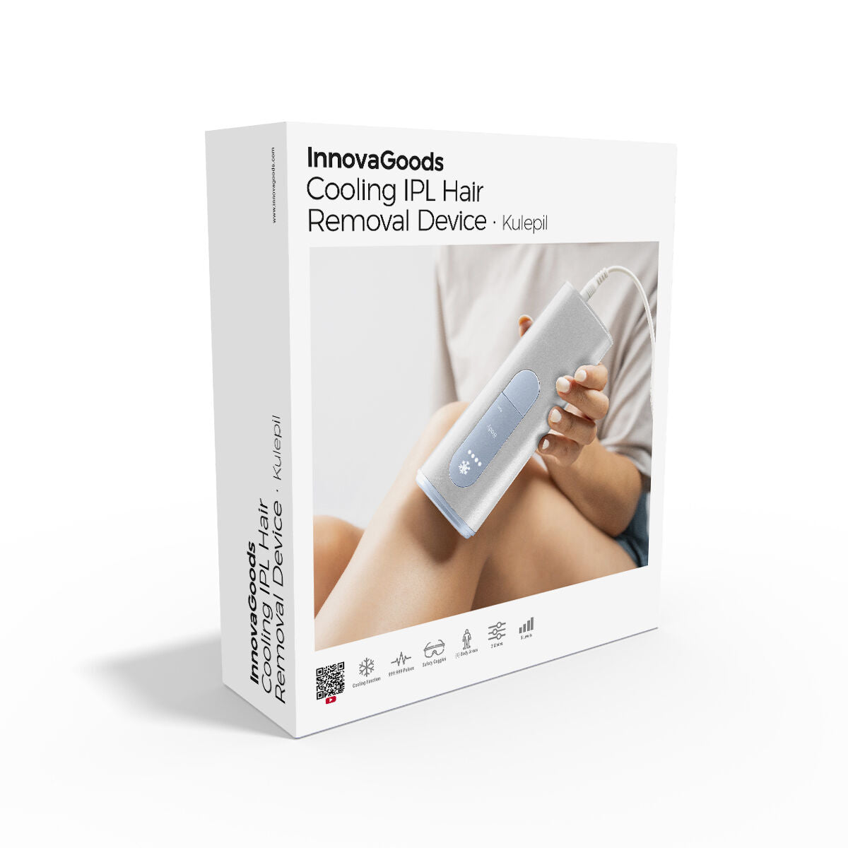 Innovagoods Pulsed Light Hair Remover With Cooling Function And Accessories Kulepil Innovagoods