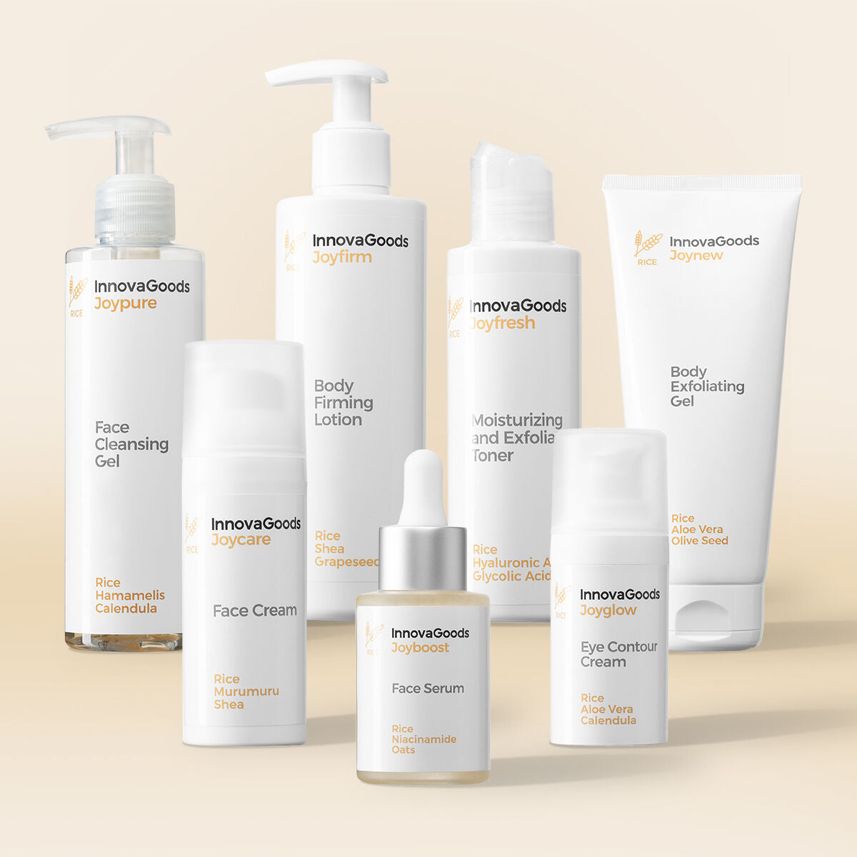 Innovagoods Face And Body Routine Pack Rice Innovagoods