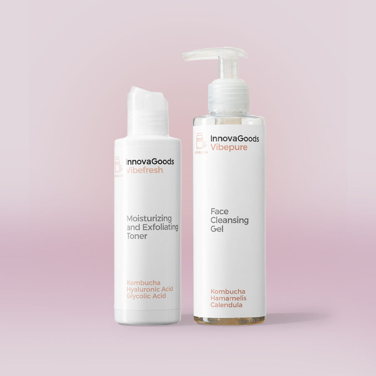 Innovagoods Face Cleansing Duo Pack Kombucha Innovagoods