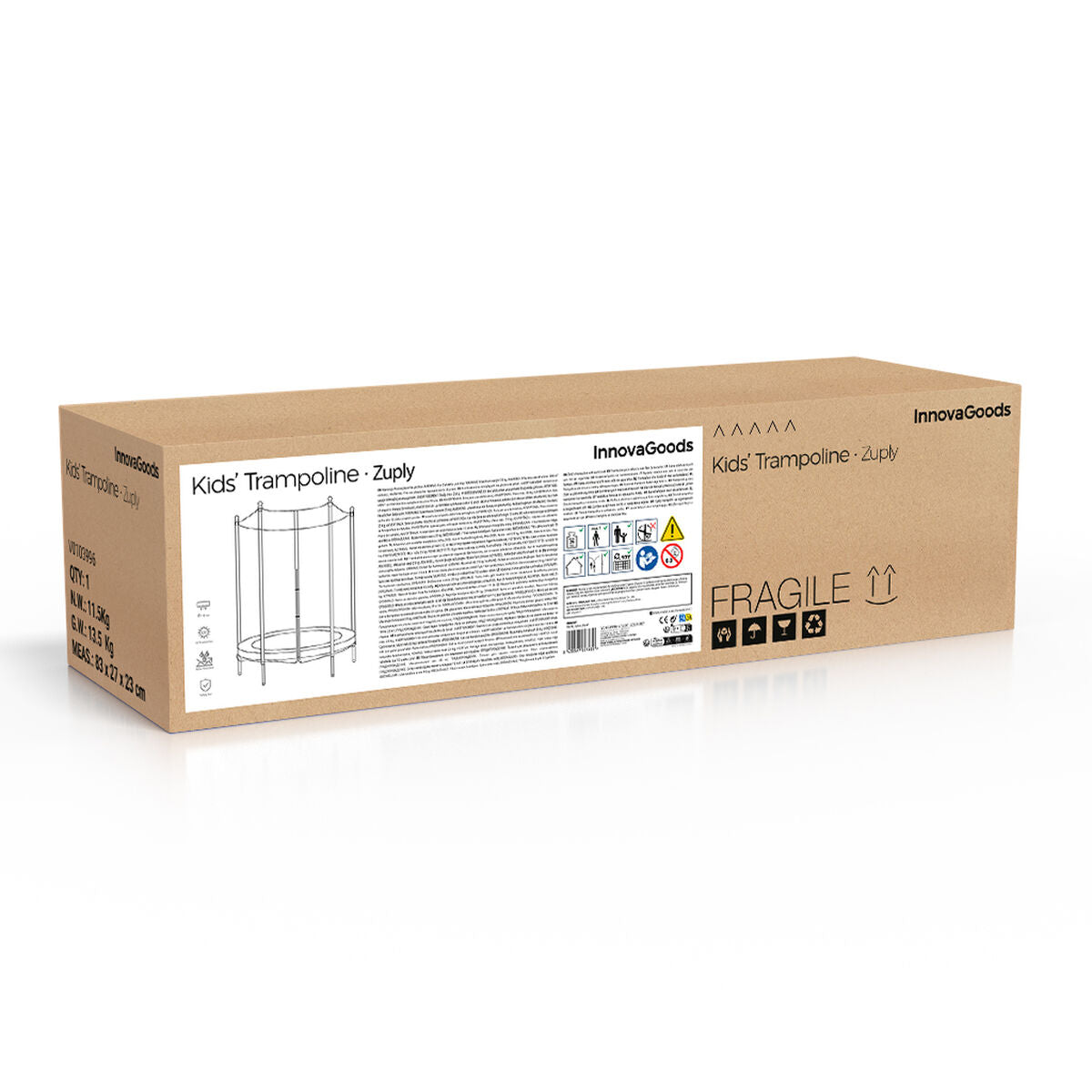 Innovagoods Kids Trampoline With Safety Enclosure Zuply Innovagoods