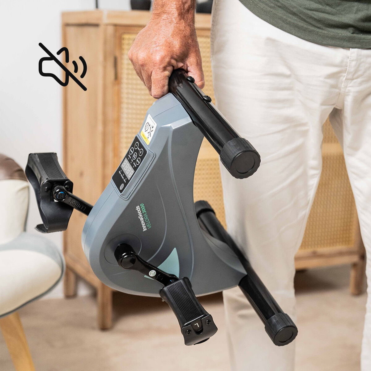 Innovagoods Electric Assisted Pedaler For Arms And Legs With Mat And Remote Control Velora 3000 Innovagoods