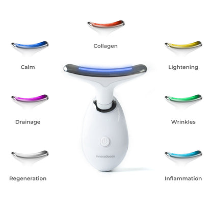 Innovagoods Electric Facial Firming Massager For Face And Neck With Led, Ems, And Heat Selora Innovagoods